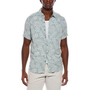 Endless Summer Mens  Printed Shirt, Green